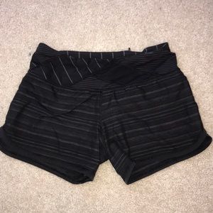 striped lululemon shorts